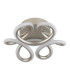 Melisand Integrated LED Semi Flush Ceiling Light Silver Colored Matt LED 2700-6000K-2