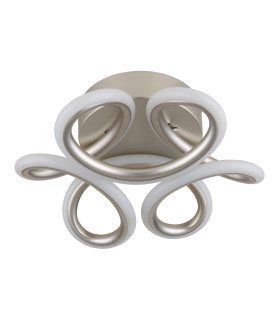 Melisand Integrated LED Semi Flush Ceiling Light Silver Colored Matt LED 2700-6000K-2
