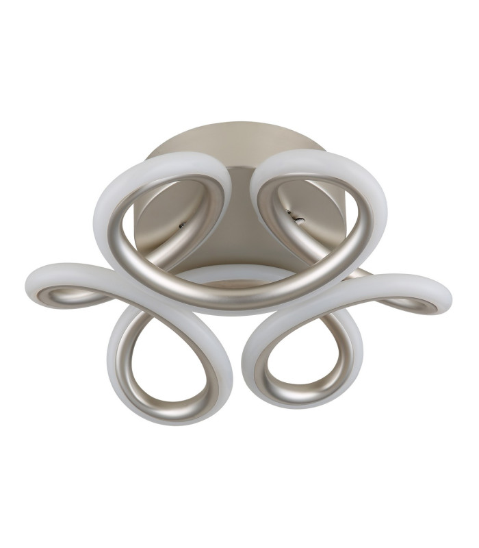 Melisand Integrated LED Semi Flush Ceiling Light Silver Colored Matt LED 2700-6000K-2