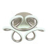 Melisand Integrated LED Semi Flush Ceiling Light Silver Colored Matt LED 2700-6000K-5