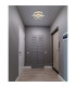 Melisand Integrated LED Semi Flush Ceiling Light Silver Colored Matt LED 2700-6000K-9