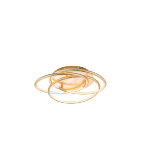 Barna Integrated LED Semi Flush Ceiling Light Gold Colors 3x LED 3000K-1