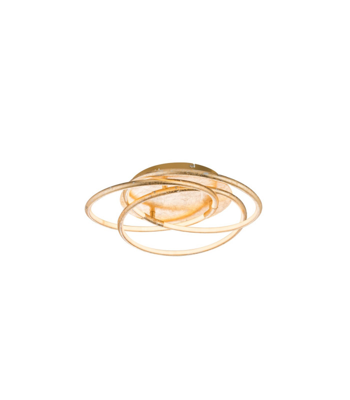 Barna Integrated LED Semi Flush Ceiling Light Gold Colors 3x LED 3000K-1