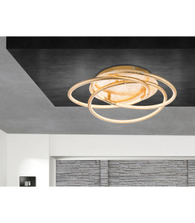 Barna Integrated LED Semi Flush Ceiling Light Gold Colors 3x LED 3000K-2