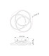 Barna Integrated LED Semi Flush Ceiling Light Gold Colors 3x LED 3000K-3