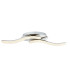Nabro Integrated LED Semi Flush Ceiling Light Chrome 2x LED 3500K-1