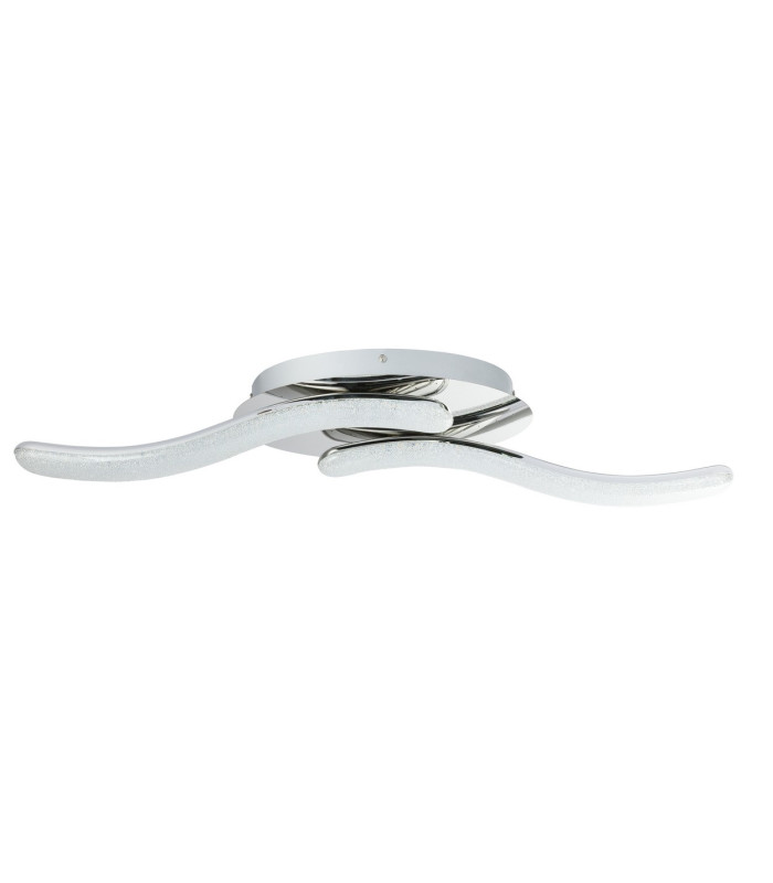 Nabro Integrated LED Semi Flush Ceiling Light Chrome 2x LED 3500K-2
