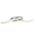 Nabro Integrated LED Semi Flush Ceiling Light Chrome 2x LED 3500K-3