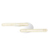 Nabro Integrated LED Semi Flush Ceiling Light Chrome 2x LED 3500K-4