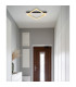 Lesina 40x35cm Integrated LED Semi Flush Ceiling Light Chrome LED 3000K-7