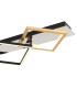 Lesina 105x36cm Integrated LED Semi Flush Ceiling Light Chrome LED 3000K-5