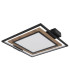 Gabaldo Integrated LED Semi Flush Ceiling Light Matt Black LED 3000K-2