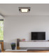 Gabaldo Integrated LED Semi Flush Ceiling Light Matt Black LED 3000K-10