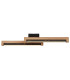 Starla Integrated LED Semi Flush Ceiling Light Matt Black 2x LED 3000K-3