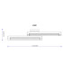 Starla Integrated LED Semi Flush Ceiling Light Matt Black 2x LED 3000K-5