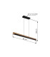 Starla Pendant Ceiling Light Matt Black LED 3000K-7