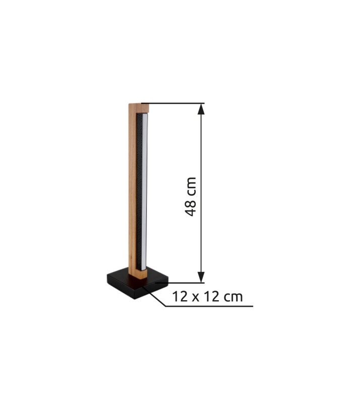 Starla Integrated LED Table Lamp Matt Black LED 3000K-10