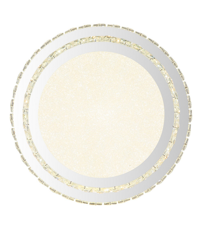 Klara 40cm Ceiling Light Chrome K5 Crystals LED Dimmable 2700-6000K Remote Control-3