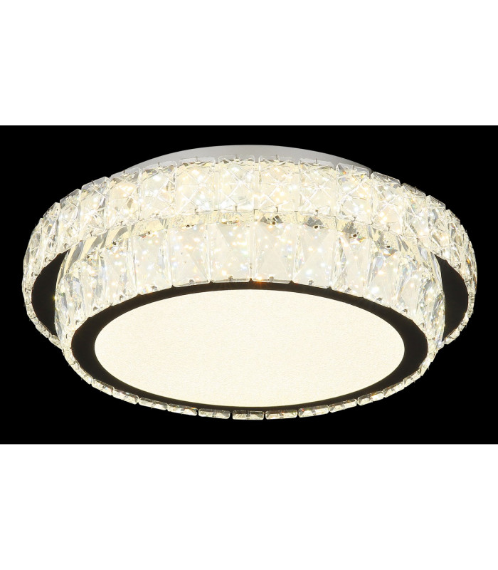 Klara 40cm Ceiling Light Chrome K5 Crystals LED Dimmable 2700-6000K Remote Control-4