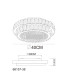 Klara 40cm Ceiling Light Chrome K5 Crystals LED Dimmable 2700-6000K Remote Control-13