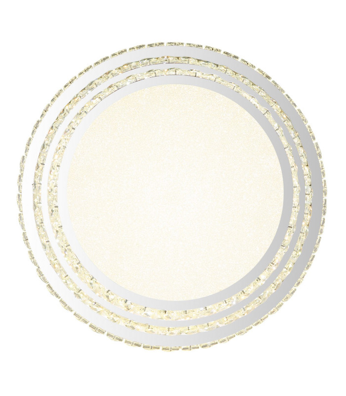 Klara 50cm Ceiling Light Chrome K5 Crystals LED Dimmable 2700-6000K Remote Control-3