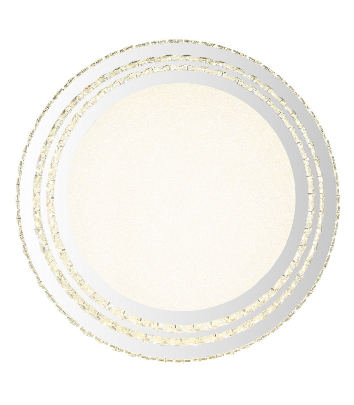 Klara 60cm Ceiling Light Chrome K5 Crystals LED Dimmable 2700-6000K Remote Control-3