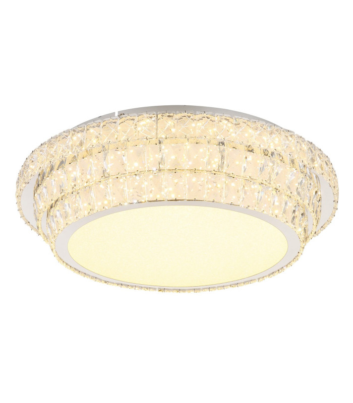 Klara 60cm Ceiling Light Chrome K5 Crystals LED Dimmable 2700-6000K Remote Control-5