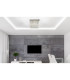 Vince Ceiling Light Chrome Clear Glass Shade LED 4000K-5
