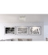 Vince Ceiling Light Chrome Clear Glass Shade LED 4000K-6