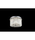 Joyce Ceiling Light Chrome Clear Glass Shade LED 4000K-2