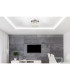 Joyce Ceiling Light Chrome Clear Glass Shade LED 4000K-3