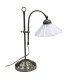 Landlife Table Lamp Old Brass Opal Glass Shade 1x E14-1