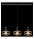 Ulleu Bar Pendant Ceiling Light Matt Black 3x E27-6