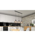 Ulleu Bar Pendant Ceiling Light Matt Black 3x E27-7