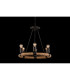 Ulleu Multi Arm Pendant Ceiling Light Black 6x E27-4