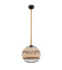 Ulleu 30cm Wire Frame Pendant Ceiling Light Black 1x E27-2