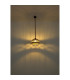 Ulleu 30cm Wire Frame Pendant Ceiling Light Black 1x E27-5