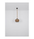 Ulleu 30cm Wire Frame Pendant Ceiling Light Black 1x E27-7