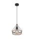 Ulleu Wire Frame Pendant Ceiling Light Matt Black 1x E27-2