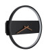 Sussy Clear Integrated LED Wall Lamp Matt Black LED 3000K Clock-2