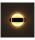 Sussy Clear Integrated LED Wall Lamp Matt Black LED 3000K Clock-5