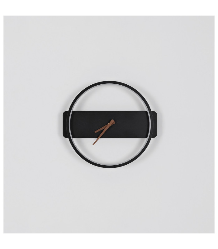 Sussy Clear Integrated LED Wall Lamp Matt Black LED 3000K Clock-7