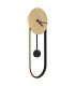 Sussy 58x22cm Integrated LED Wall Lamp Gold Colors LED 3000K Clock-1