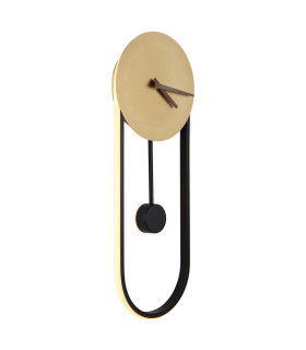 Sussy 58x22cm Integrated LED Wall Lamp Gold Colors LED 3000K Clock-1