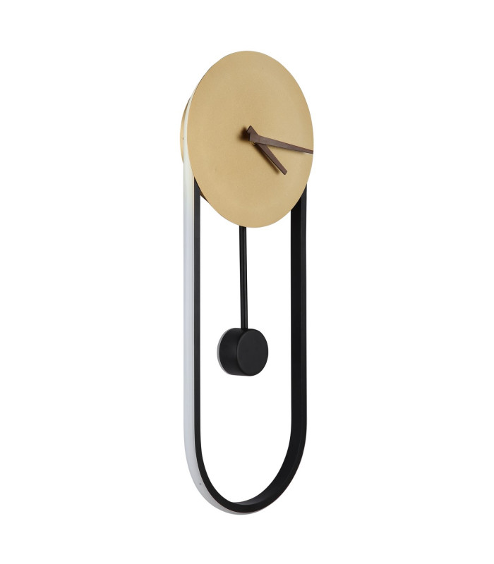 Sussy 58x22cm Integrated LED Wall Lamp Gold Colors LED 3000K Clock-2
