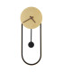 Sussy 58x22cm Integrated LED Wall Lamp Gold Colors LED 3000K Clock-3