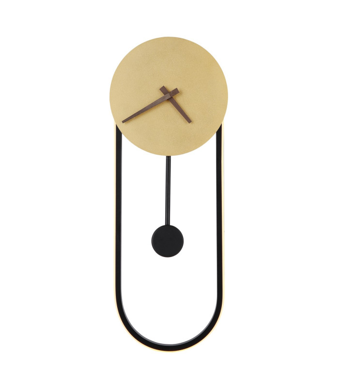 Sussy 58x22cm Integrated LED Wall Lamp Gold Colors LED 3000K Clock-3