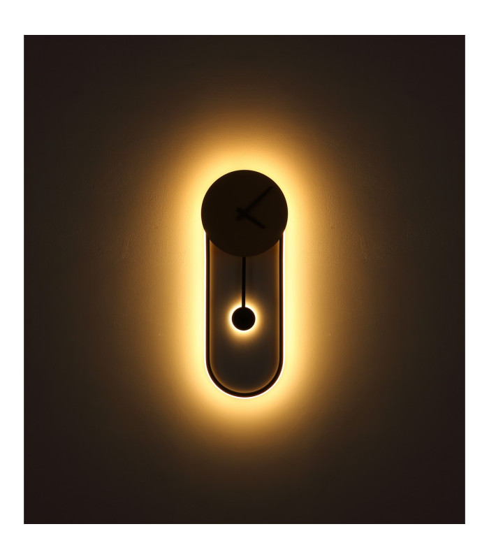 Sussy 58x22cm Integrated LED Wall Lamp Gold Colors LED 3000K Clock-4