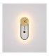 Sussy 58x22cm Integrated LED Wall Lamp Gold Colors LED 3000K Clock-5