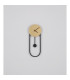 Sussy 58x22cm Integrated LED Wall Lamp Gold Colors LED 3000K Clock-6